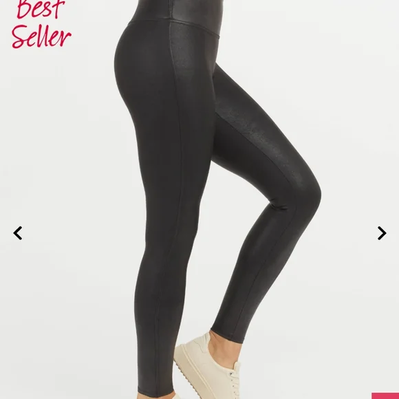 Spanx Faux leather leggings S NWT - Picture 2 of 3